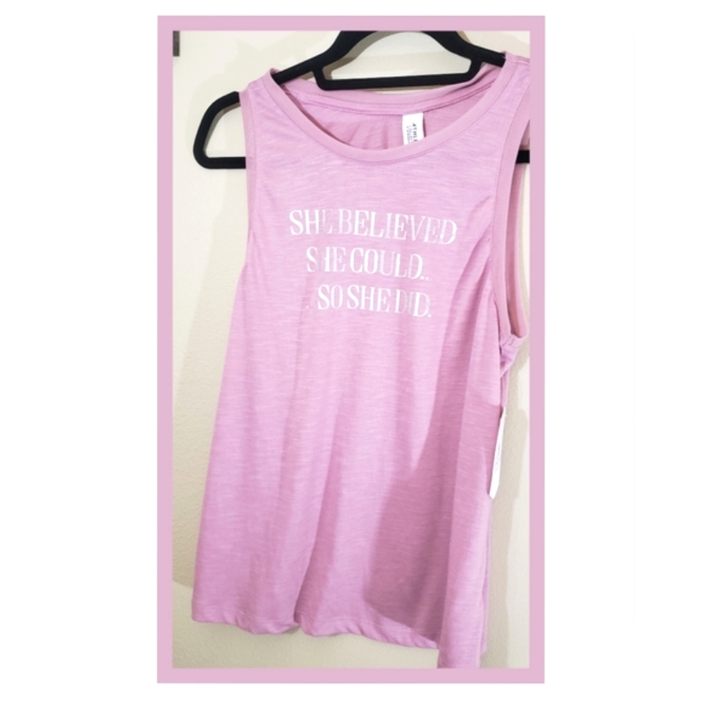 NWT. Athletic Inspirational Shirt